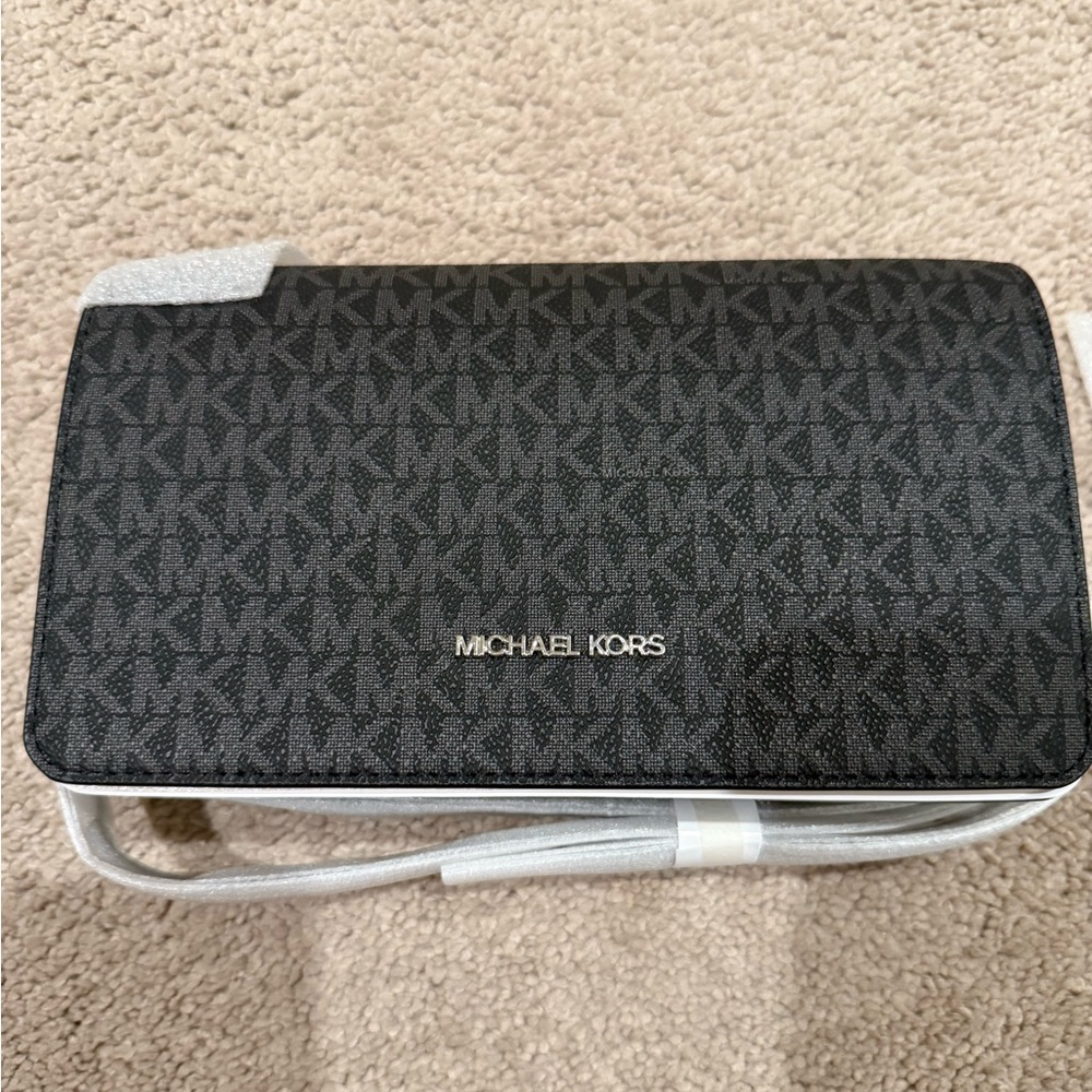Michael Kors Black and Gray Crossbody Bag